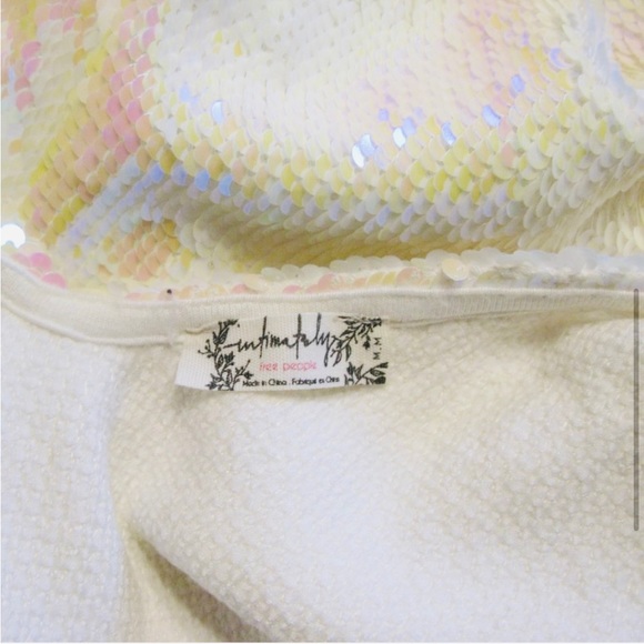 Free People White/Pink Sequin Dress - Picture 6 of 8